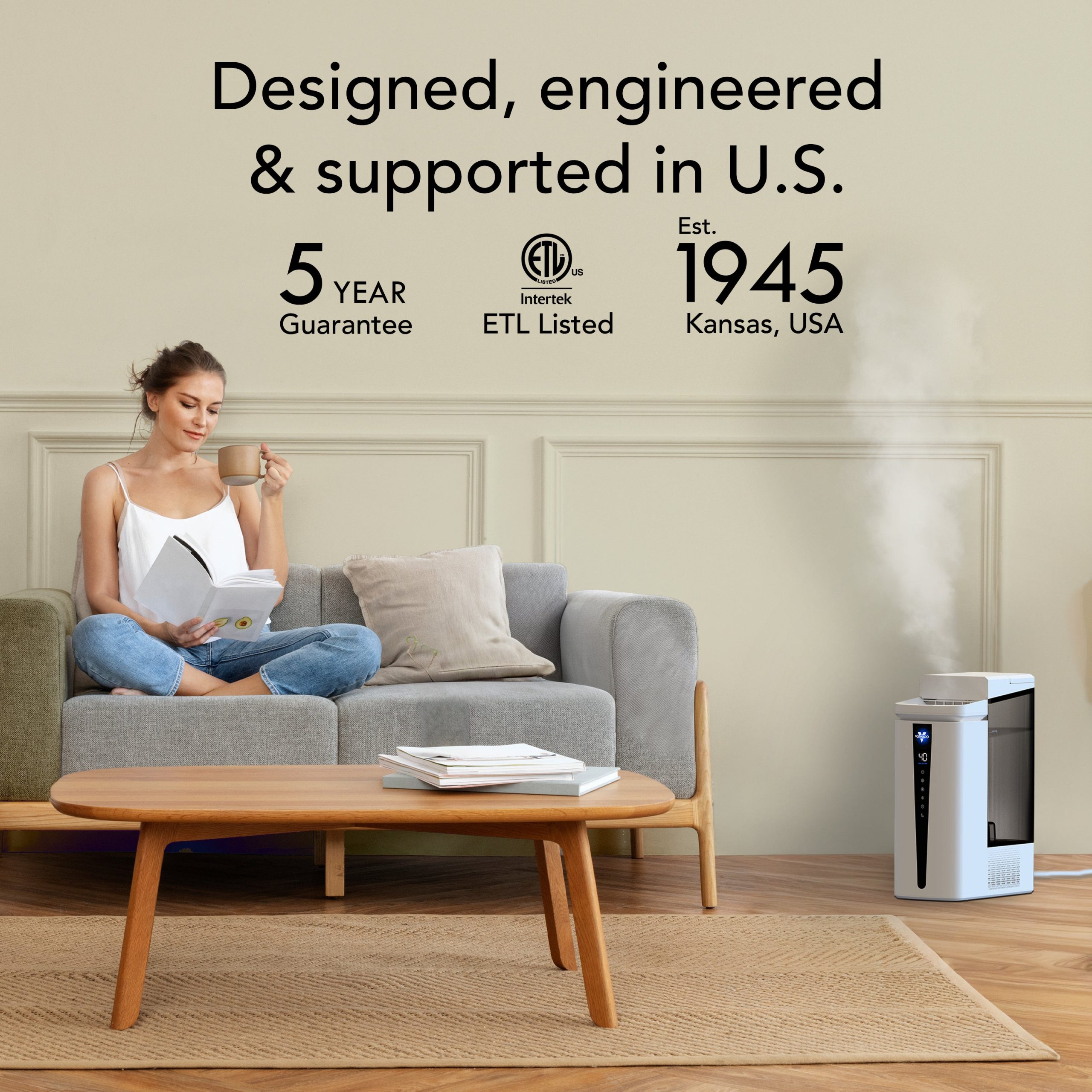 MISTIC 8 Top-Fill Ultrasonic Whole Room Humidifier - Image 14