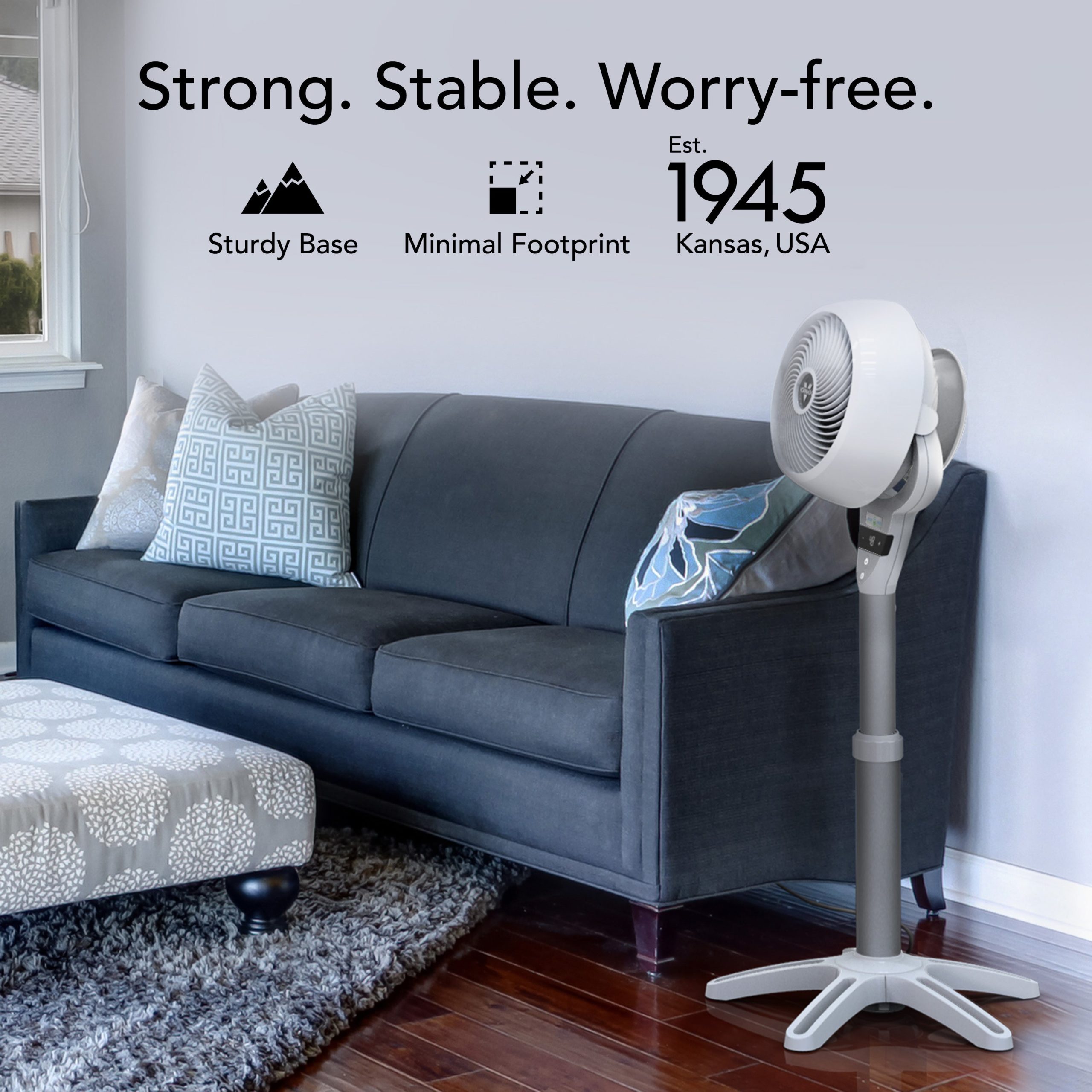 6803DC Energy Smart Medium Pedestal Air Circulator - Image 9